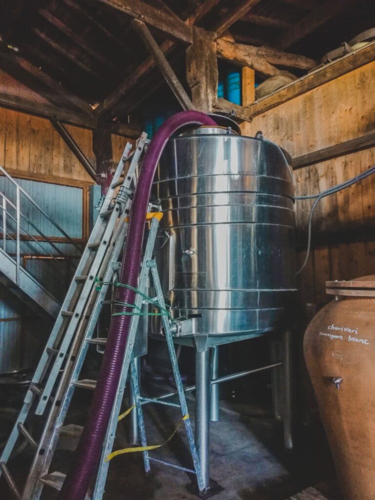 Impianto industriale per la produzione del vino