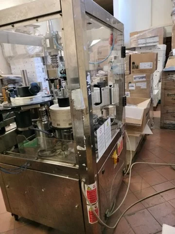 Used OMB capsuling machine with labeller photo 3