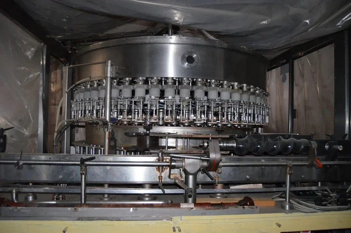 Used glass bottling line for still wine photo 12