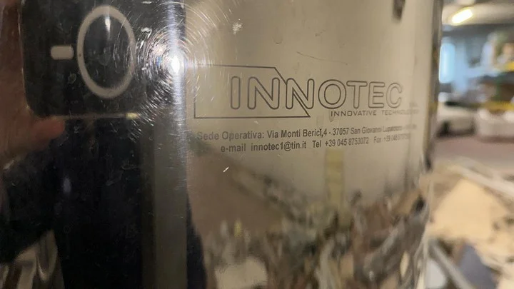 Sistema di microfiltrazione Innotec usato con pastorizzatore Sondex